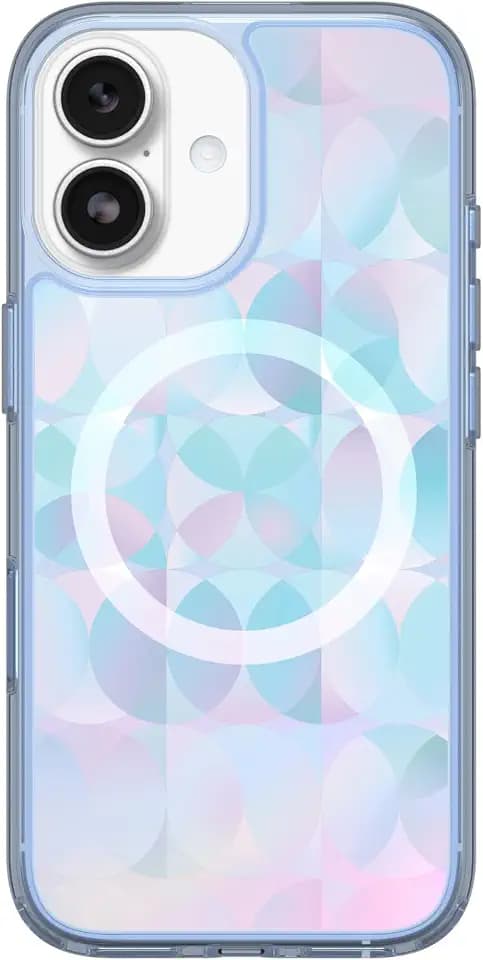 OtterBox iPhone 17 Symmetry Series Clear Case - Opal Prism - Blue