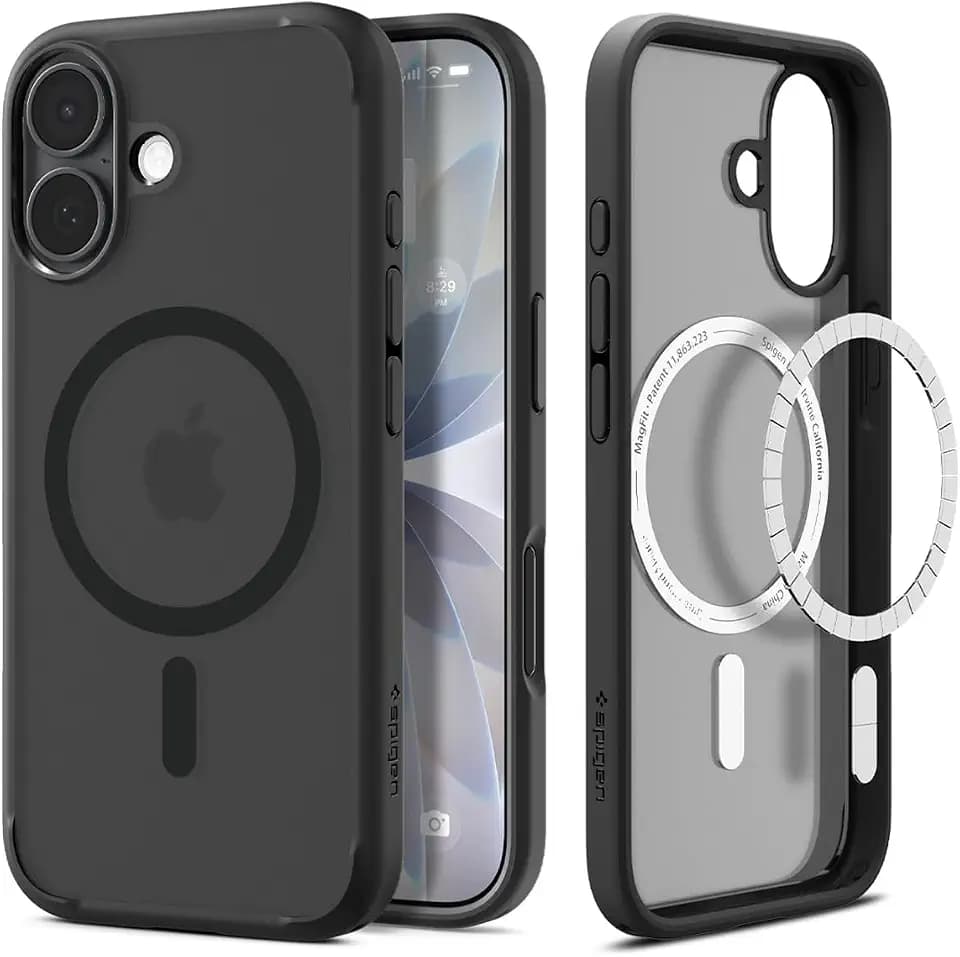 Spigen Ultra Hybrid MagFit for iPhone 17 Case, Frost Black