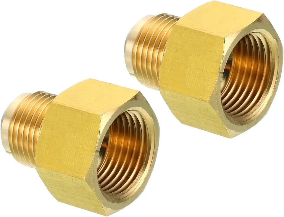 PATIKIL 5/8" Innen x 1/2" Außen Reduzierstück SAE 45 Grad 2 Stück