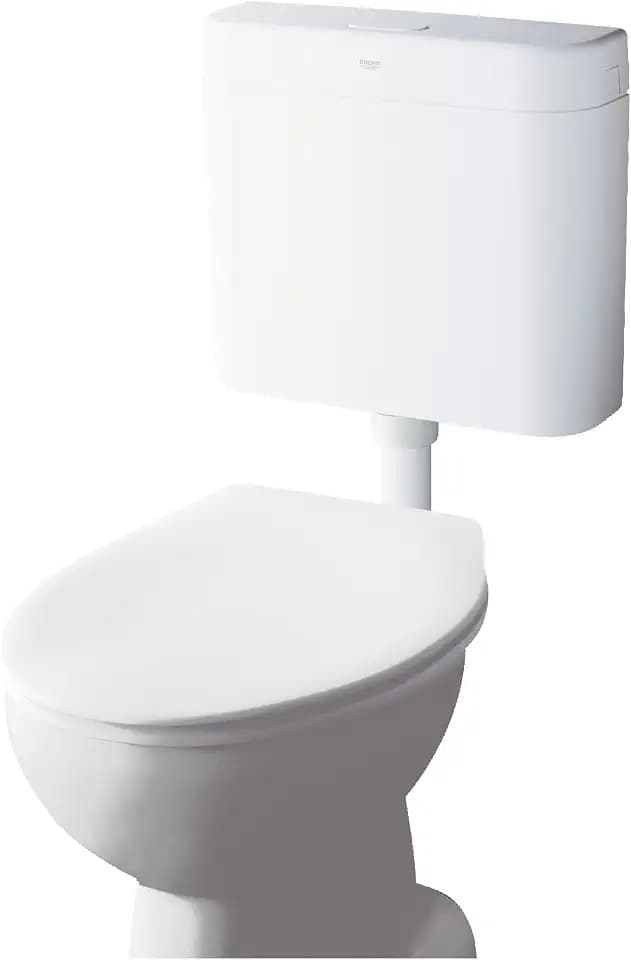 GROHE Spülkasten für WC (6-9 Liter, Servobetätigung, schwitzwasservollisoliert), alpinweiß, 37791SH0
