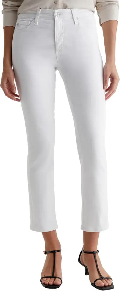 AG Jeans Women's Mari Mid Rise Slim Straight Crop Jean