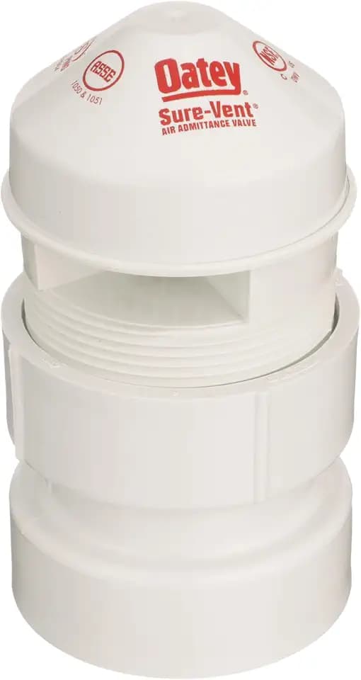 Oatey Sure-Vent 1-1/5.1 cm-2 Zoll 160 Zweig, 24 Stapel DFU Lufteinlassventil mit weißem PVC Sch. 40 Adapter