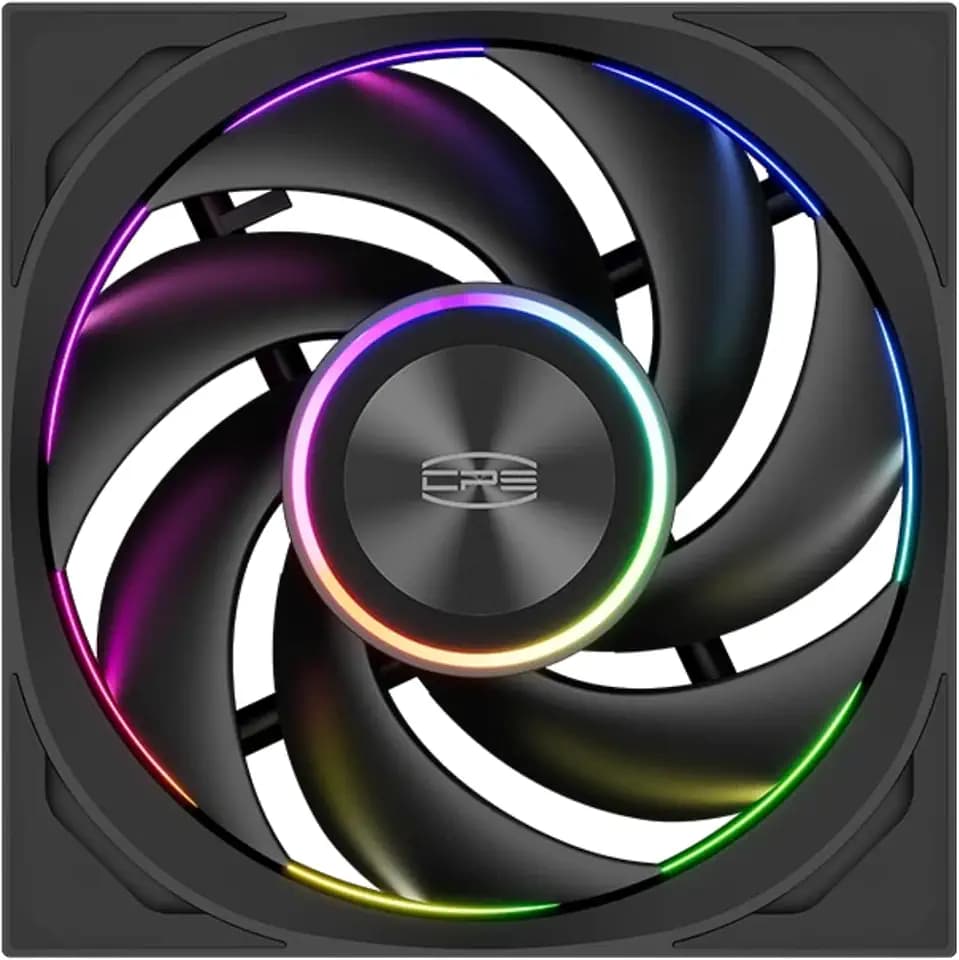 PCCOOLER F7 X120 ARGB PC Fan, Wireless Daisy Chain, 3000RPM Extreme Cooling