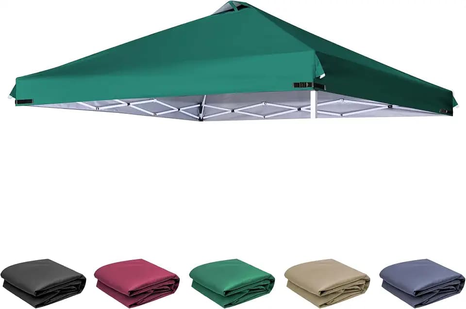 SCOCANOPY Replacement Top with Air Vent for 10x10 Canopy Frame, Canopy Cover ONLY, (Forest Green)