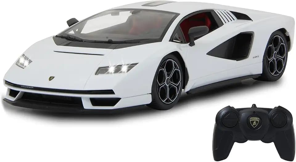 JAMARA Lamborghini Countach LPI 800-4 1:16 weiß 2,4GHz - Offiziell lizenziert, detailgetreuer Innenraum, originalgetreue Lackierung, transparente Windschutzscheibe, LED Licht, RC-Auto