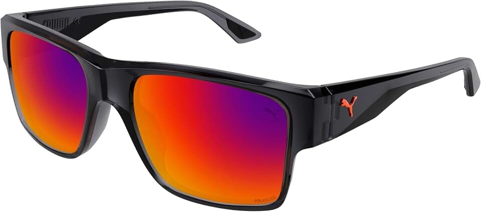 PUMA PU0403S-003 57 Sunglass Man Injection Sunglasses, Grey, 57mm Men's, grau