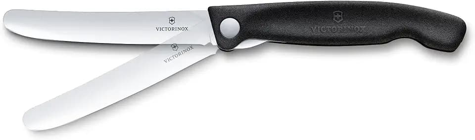 Victorinox Swiss Classic Faltbares Picknick-Messer, 11 cm, Schwarz
