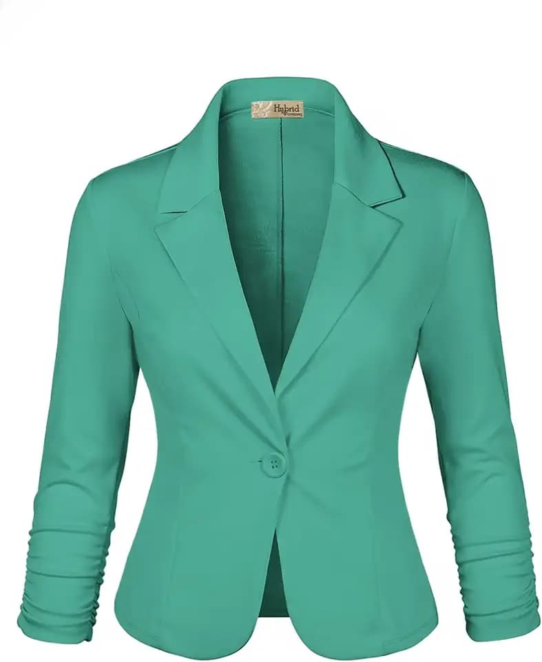 Hybrid & Company Women's Ponte Cardigan Blazer