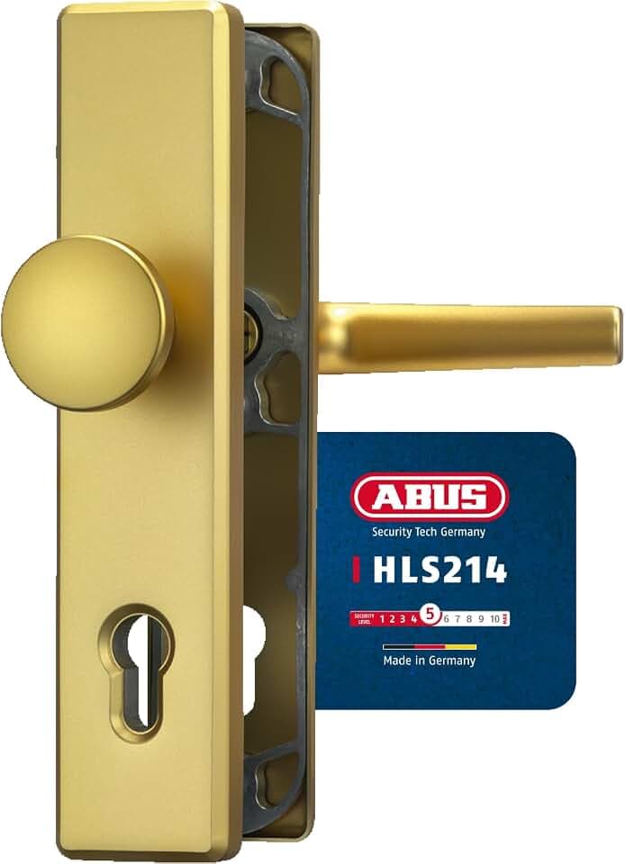 ABUS Tür-Schutzbeschlag HLS214 F3 - Wechselgarnitur, Vierkant 10 mm