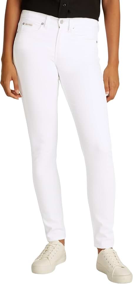 Calvin Klein Damen Mid Rise Skinny Fit Jeans