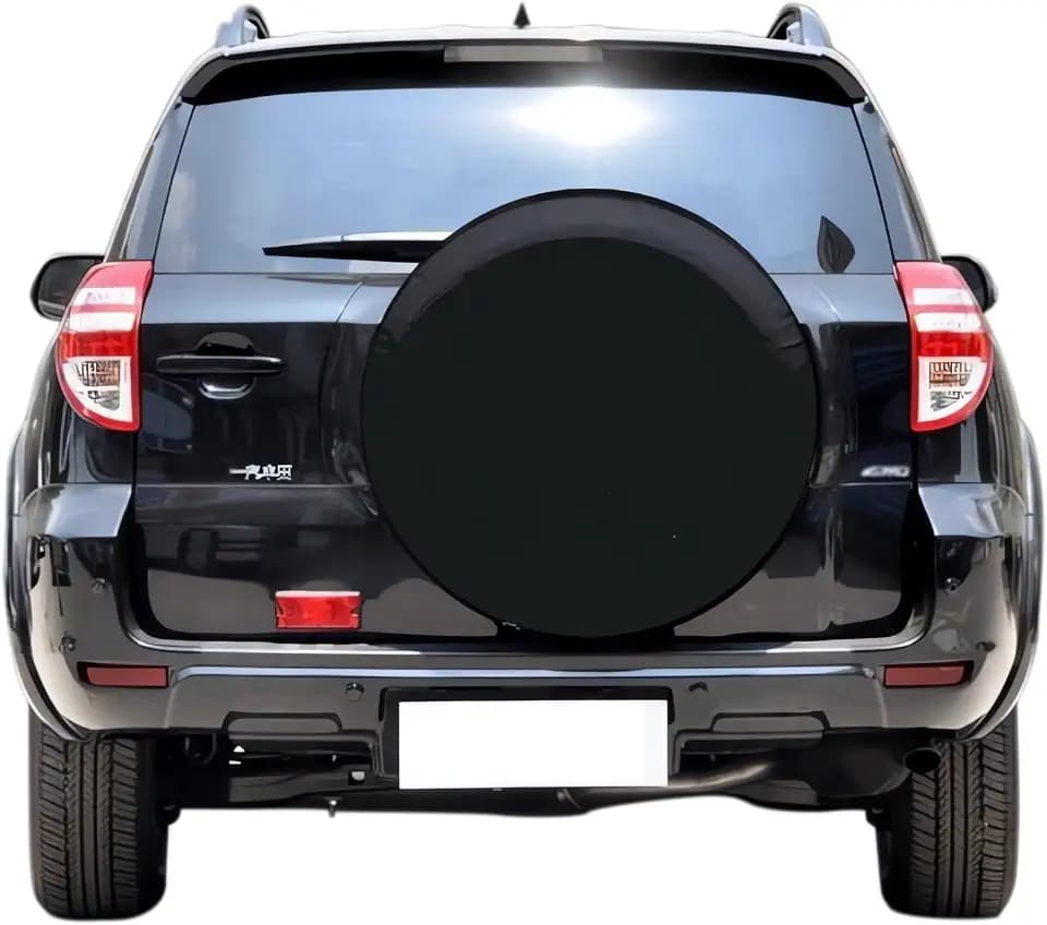 Black Spare Tire Cover for Toyota RAV4 and Jeep Compass Cherokee