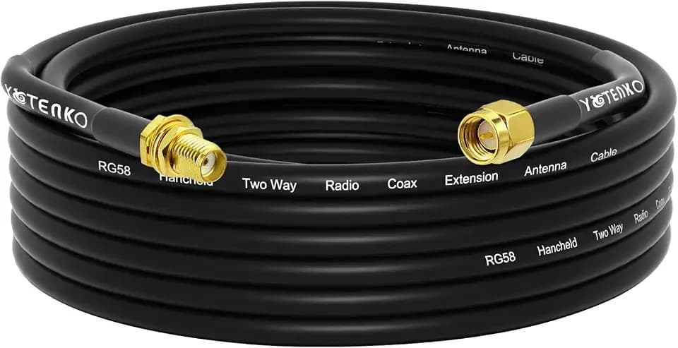 25FT SMA Male to SMA Female Extension RG58 Coaxial Cable 50 Ohm