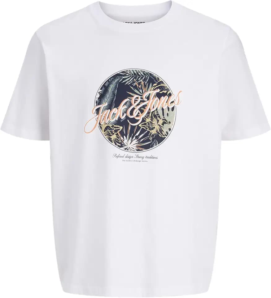 JACK & JONES Herren Jjhonolulu Shape Tee Ss Crew Neck Jnr