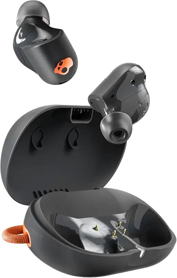 Skullcandy Sesh ANC Active Noise Cancelling Wireless Earbuds - Black/Orange