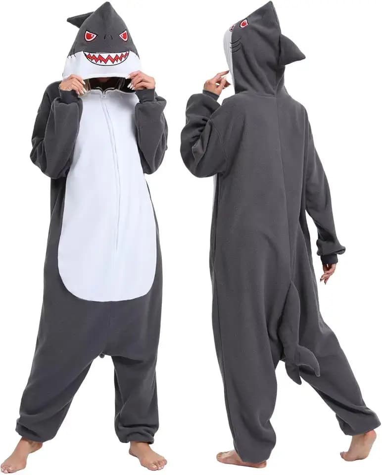 LBJR Tier Onesie Erwachsene Schlafanzug Fasching Karneval Halloween Pyjama