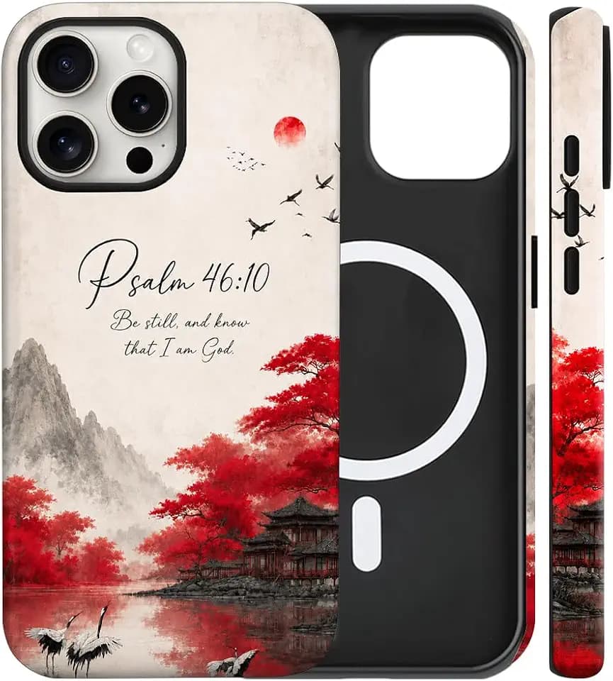 Magnetic for iPhone 11 Cute Christian Phone Case, Red Maple