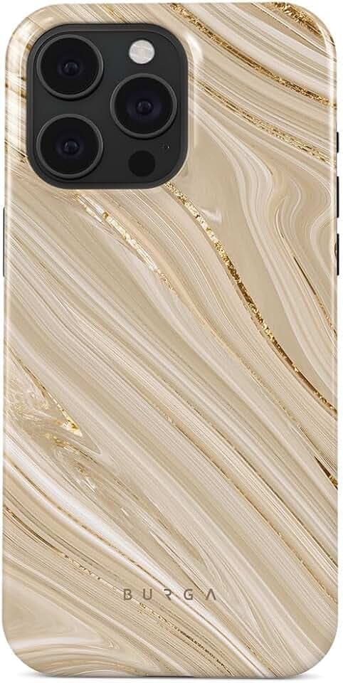 BURGA Unisex Phone Case for iPhone 15 Pro Max, Dual-Layer Protective Cover