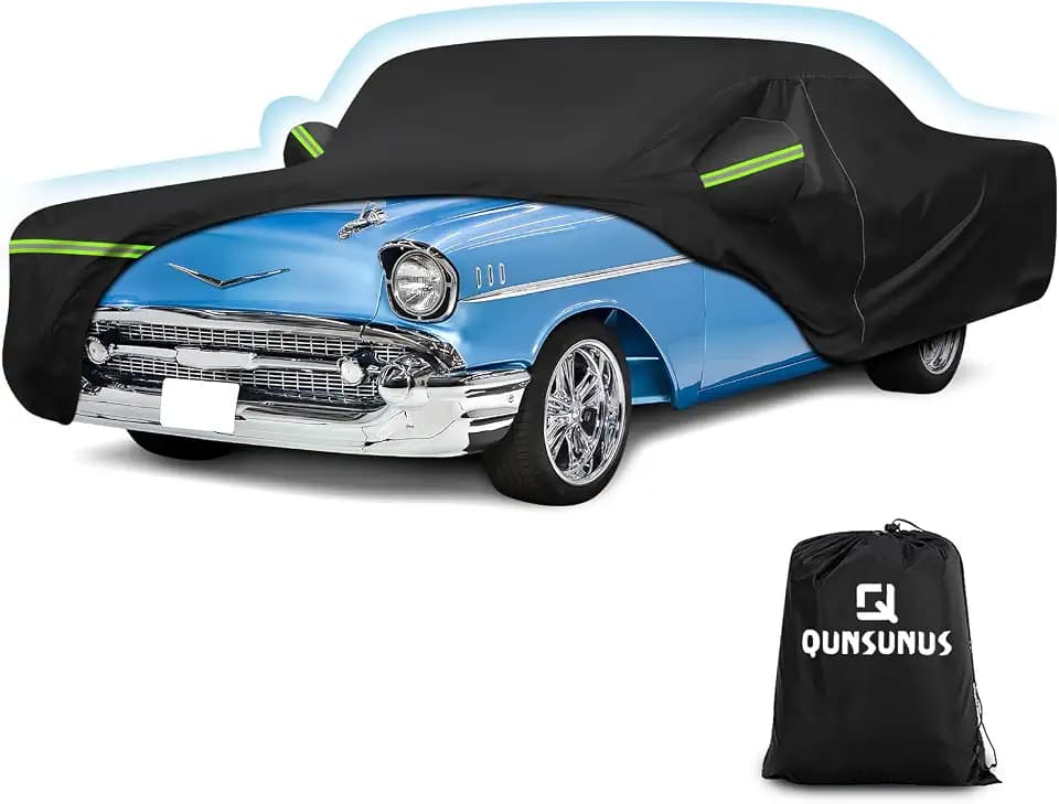 QUNSUNUS Car Cover for Chevrolet Bel Air/150/210 1950-1957 Cotton Lining