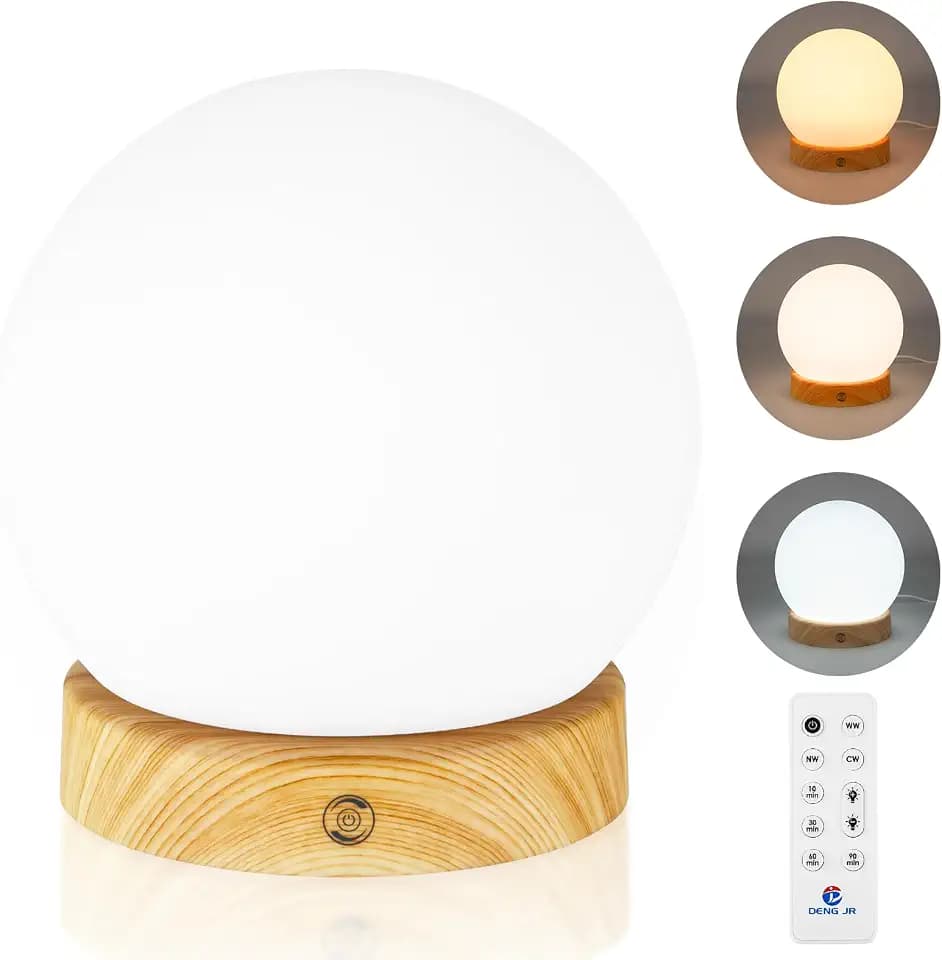 Tageslichtlampe 10000 Lux, Simulation von Tageslicht, Flimmer- und UV-freie LED-Technologie, Tageslichtleuchte mit Fernsteuerung, 3 Farbtemperaturen, Dimmer und Timer