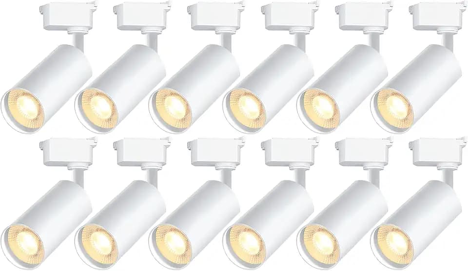 Ultra-Bright H Type Track Lighting White Heads (No Rails), 12PCS