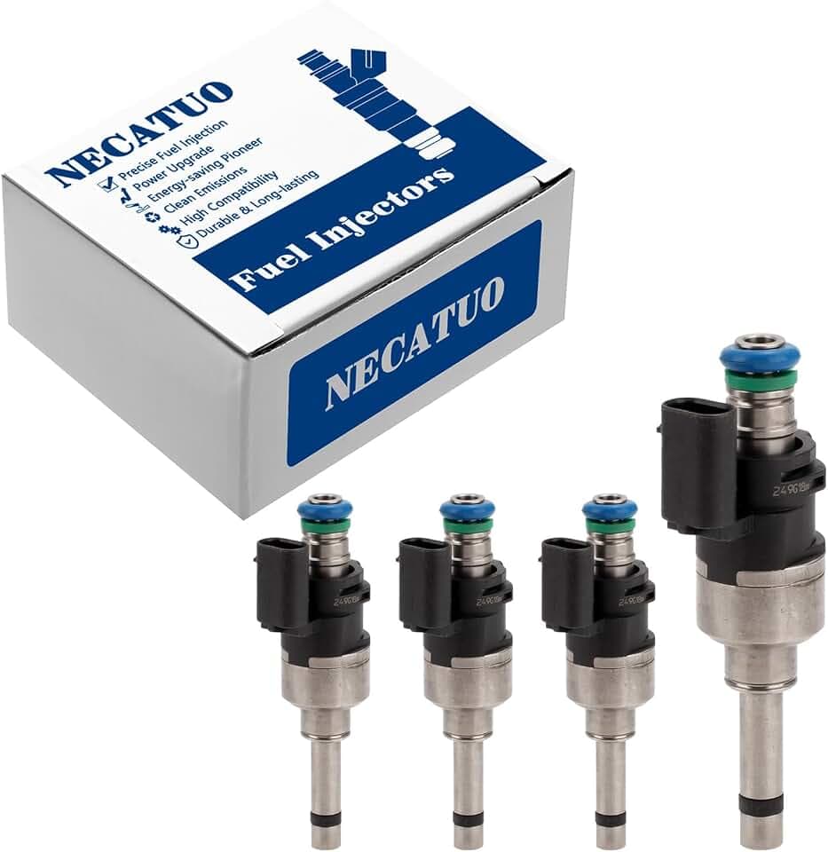 Set of 4 Fuel Injectors - Compatible with Ford Escape 2017-2019 Fusion 2014-2020 1.5L L4 Turbo VIN:D - Replaces FJ1235 DS7Z9F593A CM5257