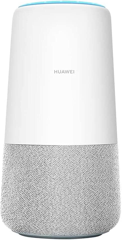 Huawei AI Cube, 3 in 1 - Alexa enabled, Smart Speaker and High Speed 4G router, Unlocked- White/Grey fabric
