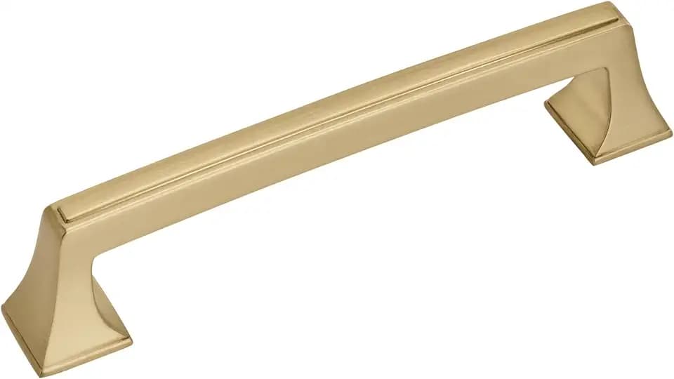 Amerock | Cabinet Pull | Champagne Bronze | 5-1/16 inch (128 mm) Center to Center | Mulholland | 1 Pack | Drawer Pull | Drawer Handle | Cabinet Hardware, Champagne Bronze