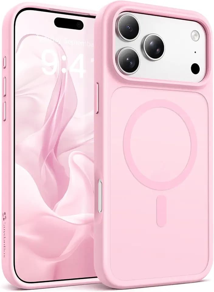 Magnetic for iPhone 18 Pro Max/iPhone 17 Pro Max Case, Pink
