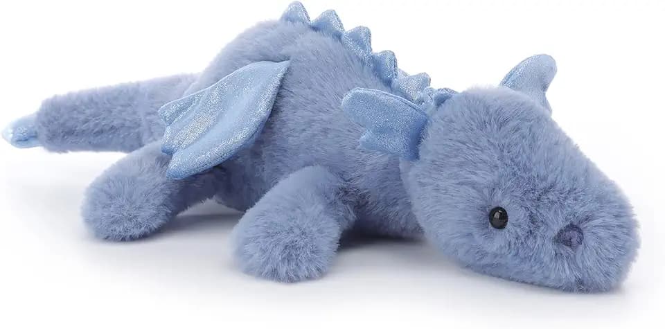 Apricot Lamb Dark Blue Lying Dragon Soft Stuffed Animals Plush Toys 15''