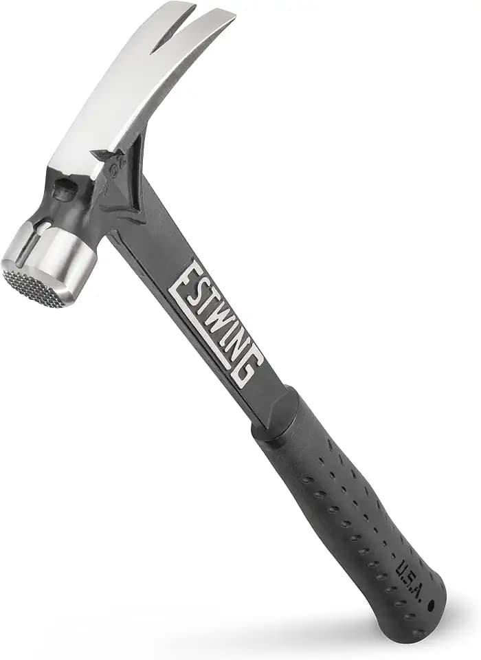 ESTWING Ultra Series Hammer, 15oz Milled Face, Black Grip, EB-15SM