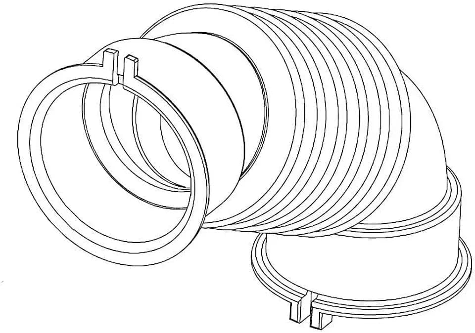 Samsung DC67-00467A Washer Dispenser Hose Genuine Original Equipment Manufacturer (OEM) part