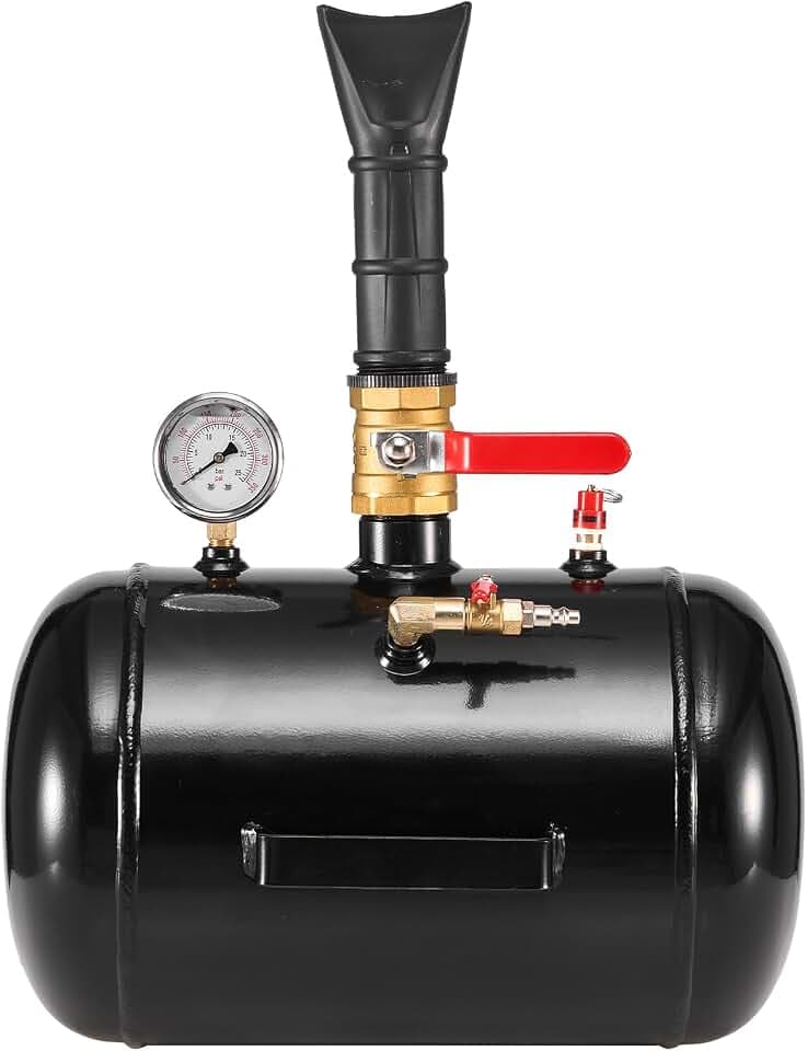 VEVOR Air Tire Bead Seater, 5 Gal / 18.9 L, Heavy Duty Tire Bead Blaster Tool, 87-116 PSI Operating Pressure, Air Trigger Seating Inflator for Pickup, Truck, ATV, Jeep, Van, Lawn Tractor, RV, Black