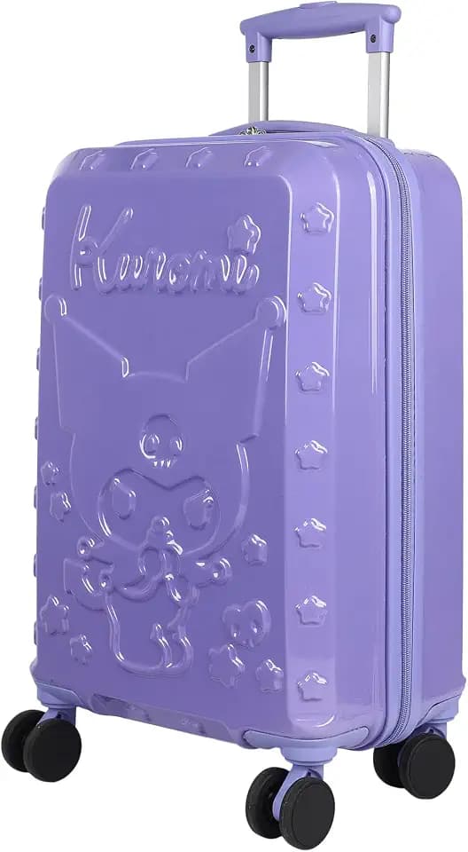 Bioworld Kuromi Monochrome Character light weight 20" Rolling Luggage