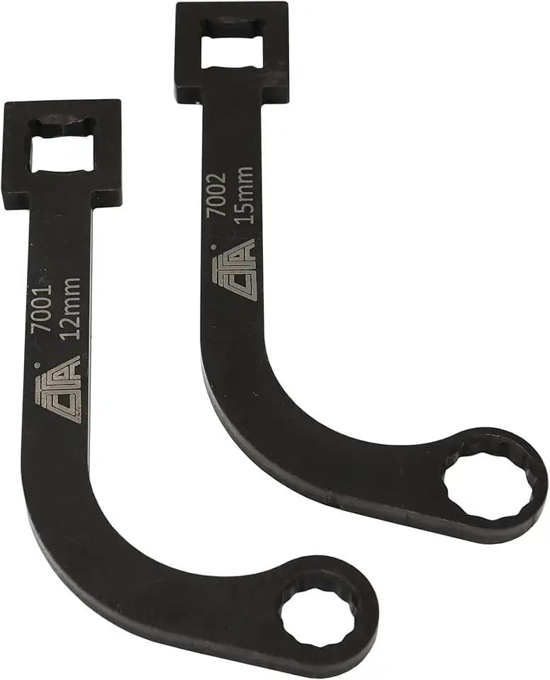 CTA Tools 7005 Turbo Wrench Set, 2pc -12mm & 15mm, Compatible with Cummins Tools, Fits 12mm & 15mm Turbocharger Bolts on ISB 5.9L and 6.7L Engines, Replacement for factory tool 9866B, 9866A, and 9866