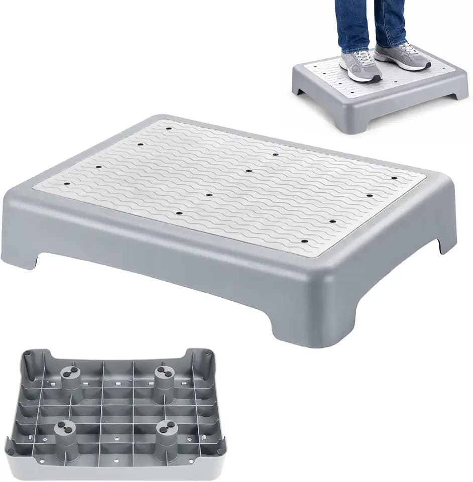 Anti-Rutsch Halbstufe, One Step Stool für Senioren, Trittstufe Bis 200 Kg, Einstiegshilfe für Senioren, Tragbare Tritthocker Indoor & Outdoor, Treppenhilfe für Bad, Küche, Auto, Outdoor