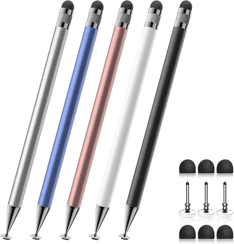 Bopomofo Stylus(5 Pcs),2-in-1 Stylus Pen for Touchscreen,Capacitive Stylus