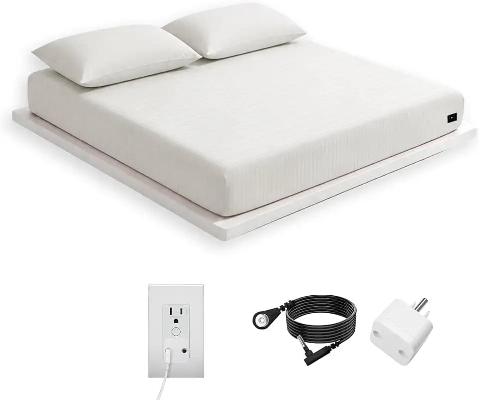 Grounding Sheets Full Size,90% Cotton 10% Silver Fiber Fitted Sheet