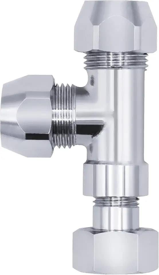 VARIOSAN T-Stück/Verteiler für Eckventile 10360, 3/8", Messing, verchromt