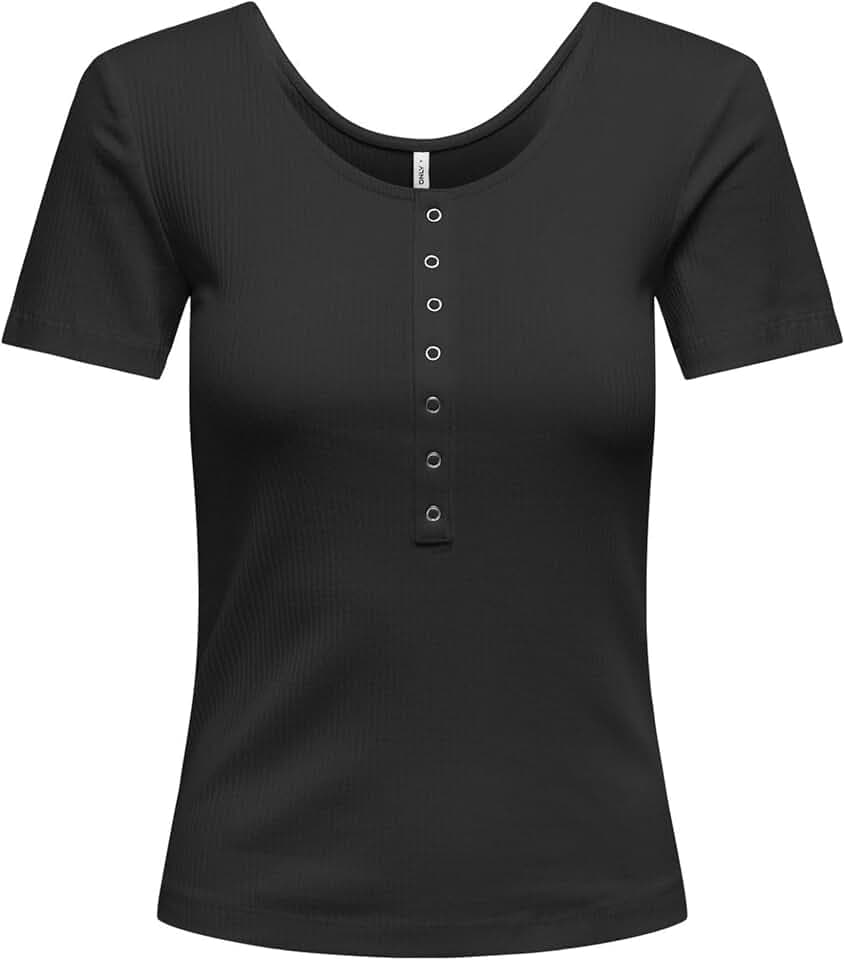 ONLY Damen Onlsimple Life S/S Button Top Box JRS Onlsimple Life S/S Button Top Box JRS (1er Pack)