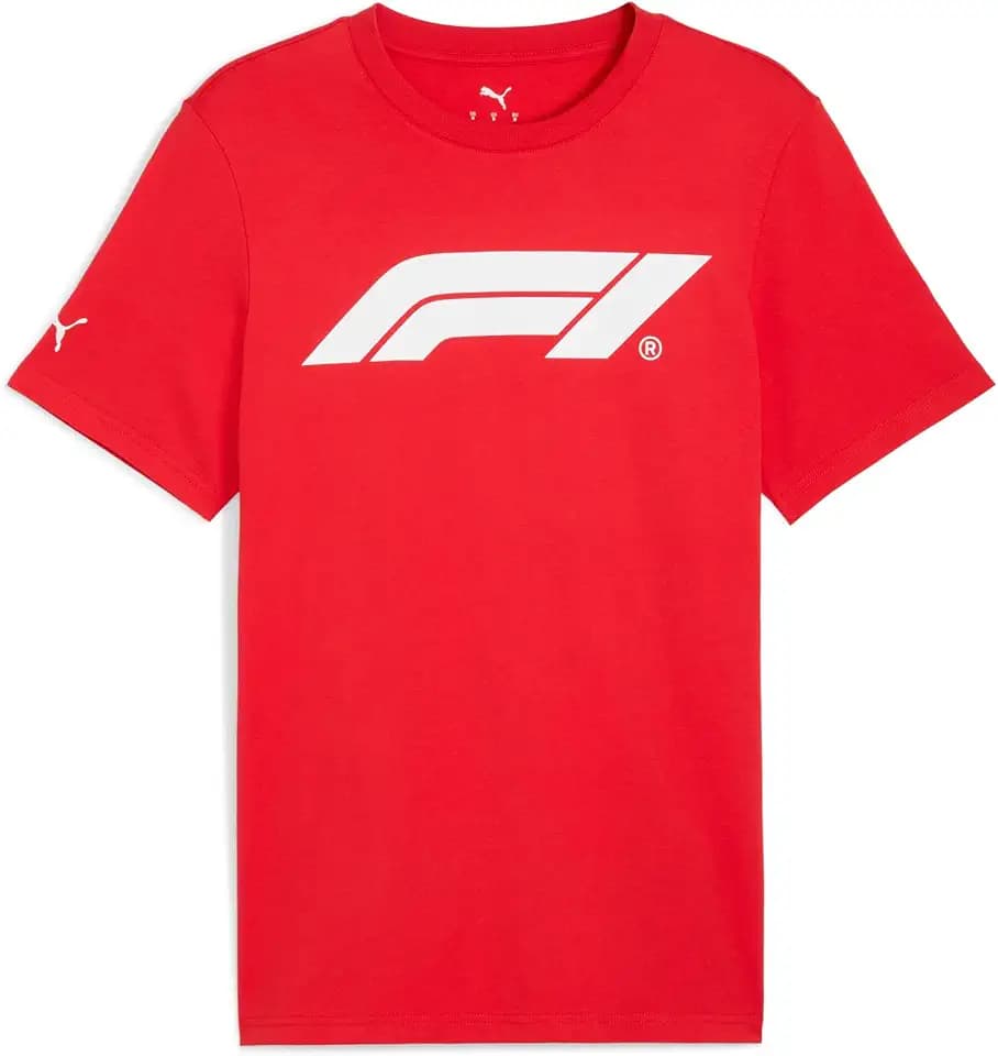 PUMA Mens F1 Essentials Logo 180G Crew Neck Short Sleeve Casual Tops Casual