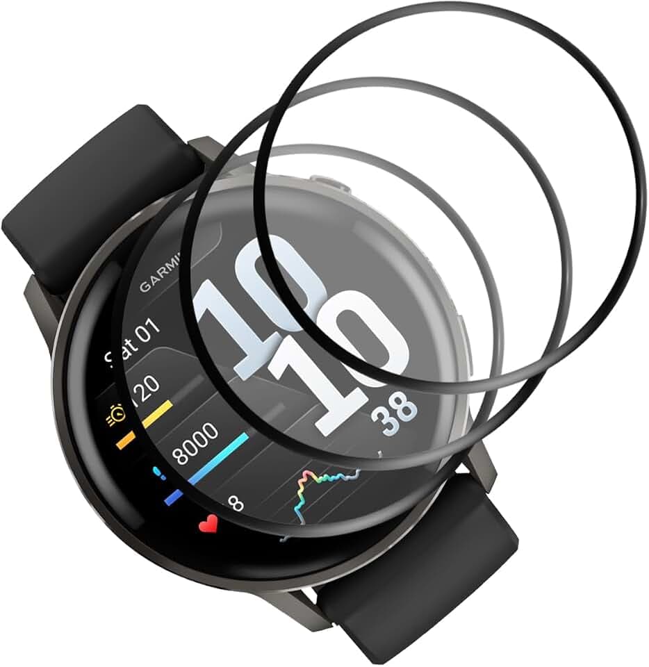3 Stück Schutzfolie für Garmin Venu 4 45mm, Weich TPU Displayschutzfolie Kompatibel mit Venu 4 45mm, Displayschutz Ultra HD Transparent Kratzfest