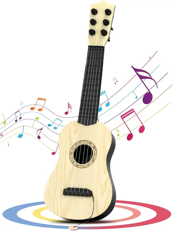Kids Toy Guitar, 17-Inch 6-String Guitar for Toddlers, Musical Toy