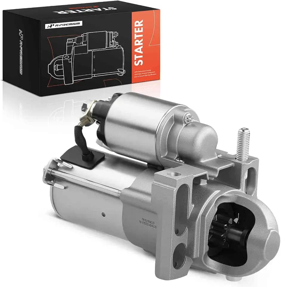 A-Premium Starter Motor, 12V 1.1KW 9 Teeth Clockwise