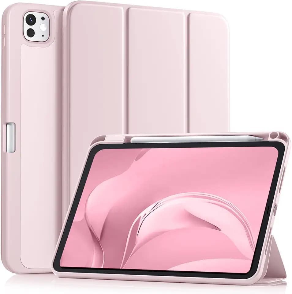 Akkerds for iPad Pro 11 Inch Case (M5/M4) 2025/2024, Pink