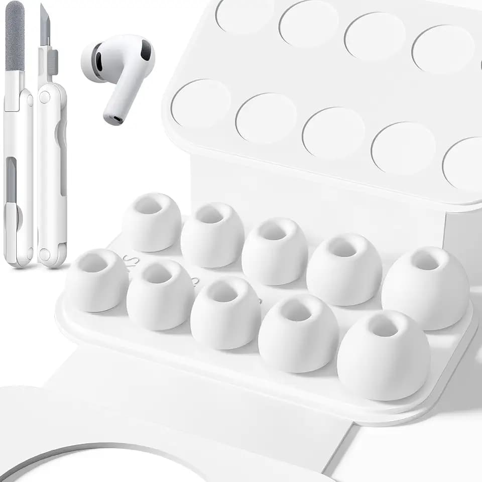 Inesore Replacement Ear Tips for AirPods Pro 3, 5 Size-White