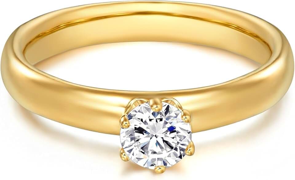 Trilani Damen Ring 925/- Sterling Silber gelbgold