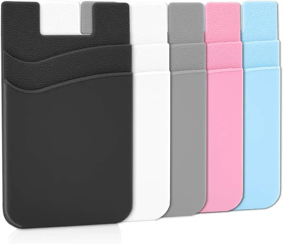 Senose Phone Wallet, Card Holder for Back of Phone Stick on Cellphone Cases