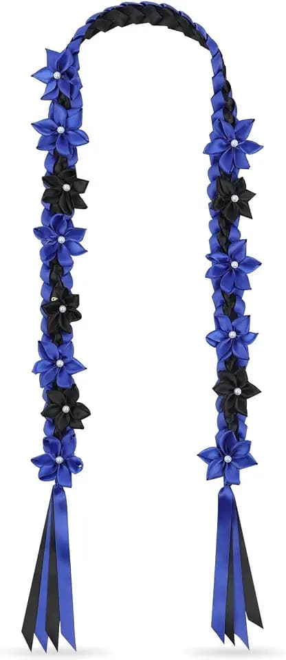 TFTANFAN Graduation Flower Lei Hawaiian Floral Necklace for Graduation Ceremony Graduation money lei Gift for Women Men