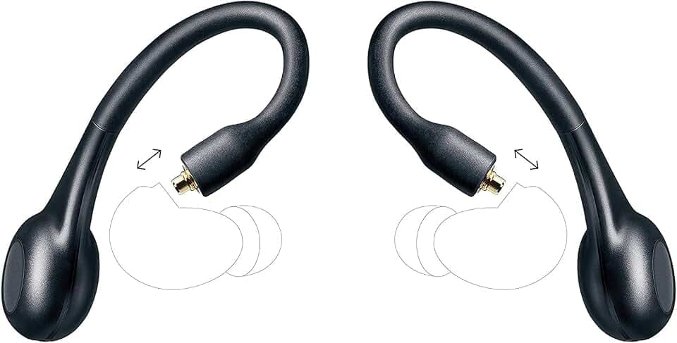 Shure True Wireless Adapter (Gen 2) für Sound-Isolierende Ohrhörer, Über-Ear-Passform, Bluetooth 5 Wireless-Technologie, Lange Akkulaufzeit (RMCE-TW2-EFS)