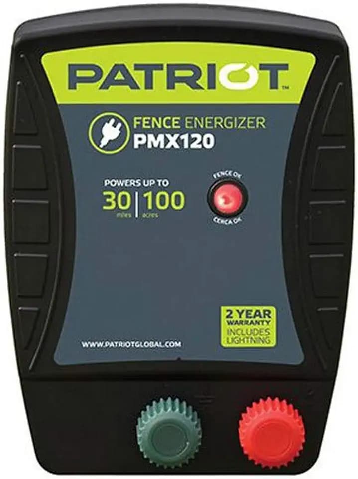 Patriot PMX120 Electric Fence Energizer, 1.2 Joule